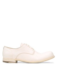 Белые кожаные туфли дерби от Officine Creative