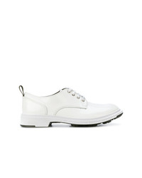 Белые кожаные туфли дерби от Pezzol 1951