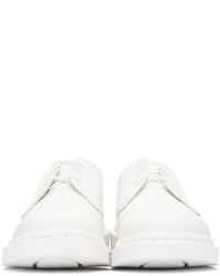 Белые кожаные туфли дерби от Dr. Martens