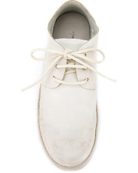 Белые кожаные туфли дерби от Marsèll