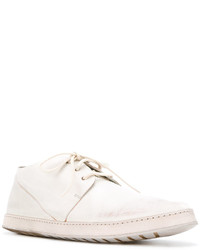 Белые кожаные туфли дерби от Marsèll