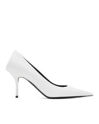 Белые кожаные туфли от Balenciaga