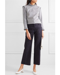 Белые кожаные туфли от Mansur Gavriel