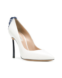 Белые кожаные туфли от Casadei