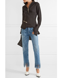 Белые кожаные туфли от Jil Sander