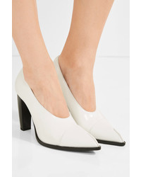 Белые кожаные туфли от Jil Sander