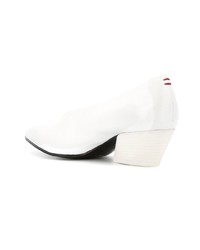 Белые кожаные туфли от Chuckies New York