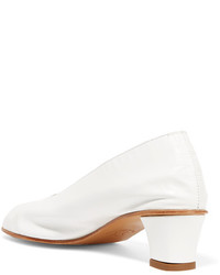 Белые кожаные туфли от Martiniano