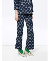 Белые кожаные туфли от Gucci