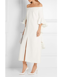 Белые кожаные туфли от Francesco Russo