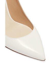 Белые кожаные туфли от Francesco Russo