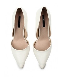 Белые кожаные туфли от LOST INK