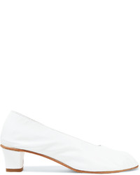 Белые кожаные туфли от Martiniano