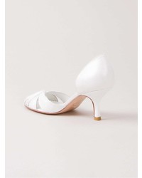 Белые кожаные туфли от Sarah Chofakian