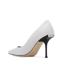 Белые кожаные туфли от Sergio Rossi