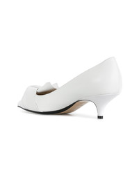 Белые кожаные туфли от N°21