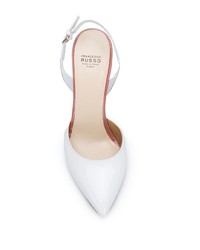 Белые кожаные туфли от Francesco Russo