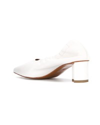 Белые кожаные туфли от Clergerie