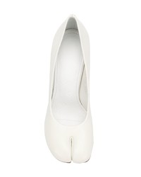 Белые кожаные туфли от Maison Margiela
