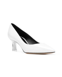 Белые кожаные туфли от Casadei