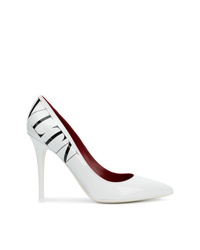 Белые кожаные туфли от Valentino