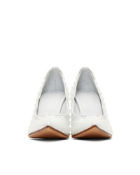 Белые кожаные туфли от MM6 MAISON MARGIELA