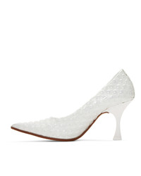 Белые кожаные туфли от MM6 MAISON MARGIELA