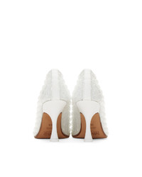 Белые кожаные туфли от MM6 MAISON MARGIELA