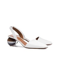 Белые кожаные туфли от Neous