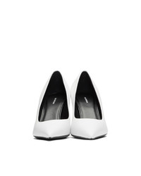 Белые кожаные туфли от Balenciaga