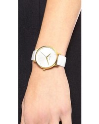 Женские белые кожаные часы от Nixon