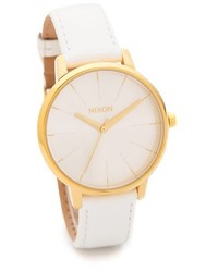 Женские белые кожаные часы от Nixon