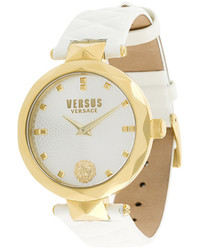 Женские белые кожаные часы от Versus