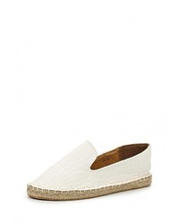 Женские белые кожаные эспадрильи от Coco Perla