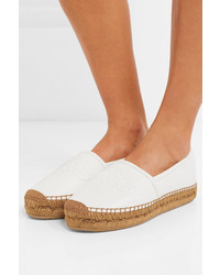 Женские белые кожаные эспадрильи от Dolce & Gabbana