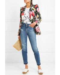 Женские белые кожаные эспадрильи от Dolce & Gabbana