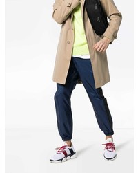 Мужские белые кроссовки с принтом от Moncler