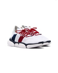 Мужские белые кроссовки с принтом от Moncler