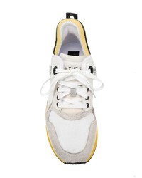 Мужские белые кроссовки с принтом от Diesel