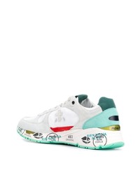 Мужские белые кроссовки с принтом от White Premiata