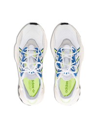 Мужские белые кроссовки с принтом от adidas