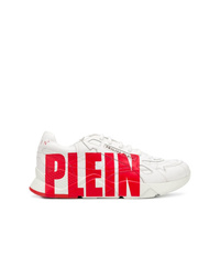 Мужские белые кроссовки с принтом от Philipp Plein
