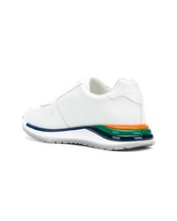 Мужские белые кроссовки от Salvatore Ferragamo