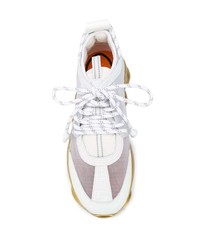 Мужские белые кроссовки от Versace