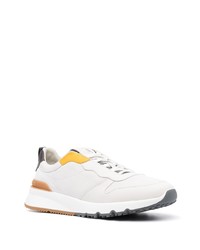 Мужские белые кроссовки от Brunello Cucinelli