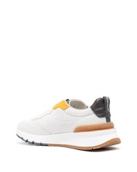 Мужские белые кроссовки от Brunello Cucinelli