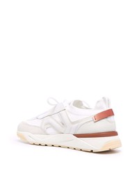 Мужские белые кроссовки от Santoni