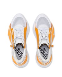 Мужские белые кроссовки от Fendi