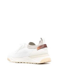 Мужские белые кроссовки от Santoni