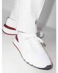 Мужские белые кроссовки от Brunello Cucinelli
